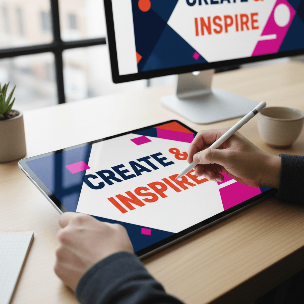 Creative director collaborating on media project